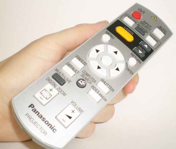 PANASONIC PT-F200NT remote control