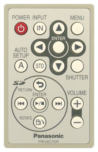 PANASONIC PT-LP1SDEA remote control