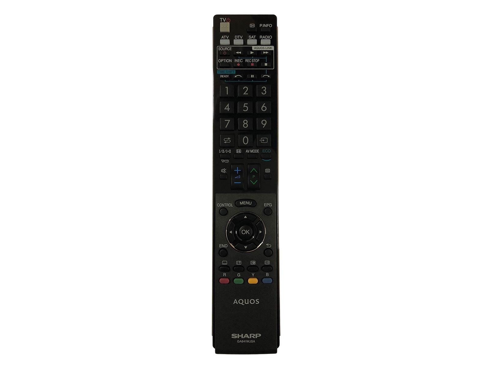 SHARP LC40LE820, LC-40LE820, LC40LE821, LC-40LE821, LC40LE822, LC-40LE822, LC46LE820, LC-46LE820, LC46LE821, LC-46LE821, LC46LE822, LC-46LE822, LC52LE820, LC-52LE820, LC60LE822, LC-60LE822, LC32LE600E, LC-3 Fernbedienung