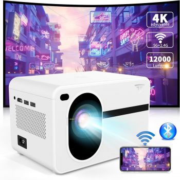 Image Wielio Mini Beamer mit WiFi und Bluetooth